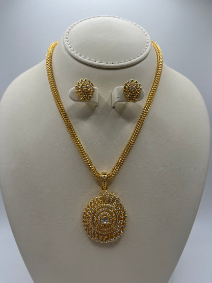 Pendant Necklace and Earring Set