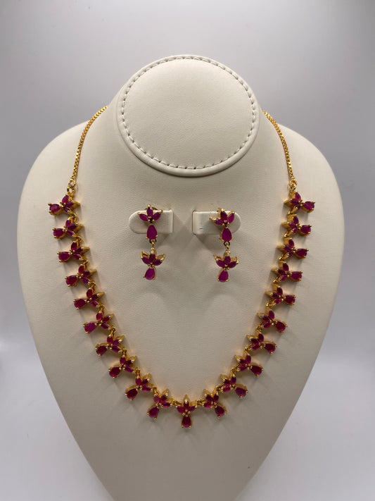 Fancy Necklace and Earring Set FNS1001